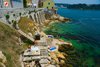 Rovinj Monte Beach under city walls