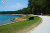 Panorama na plažu Kuvi Rovinj