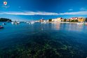 Blick auf Rovinj von der Küstenpromenade